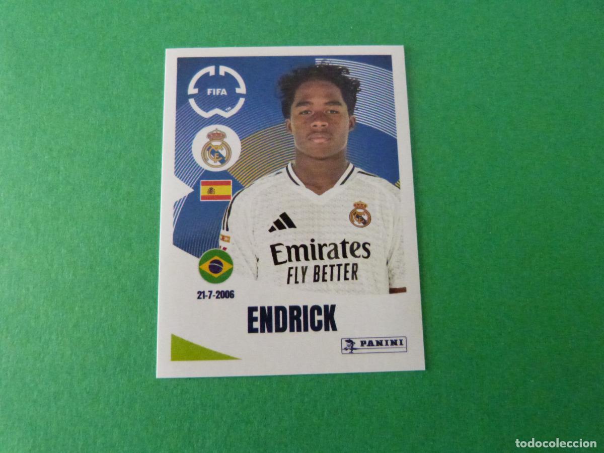 Cromos de F&uacute;tbol: CROMO FUTBOL ENDRICK REAL MADRID C.F. SIN PEGAR N&ordm; 494 CLUB WORLD CUP 2025 PANINI