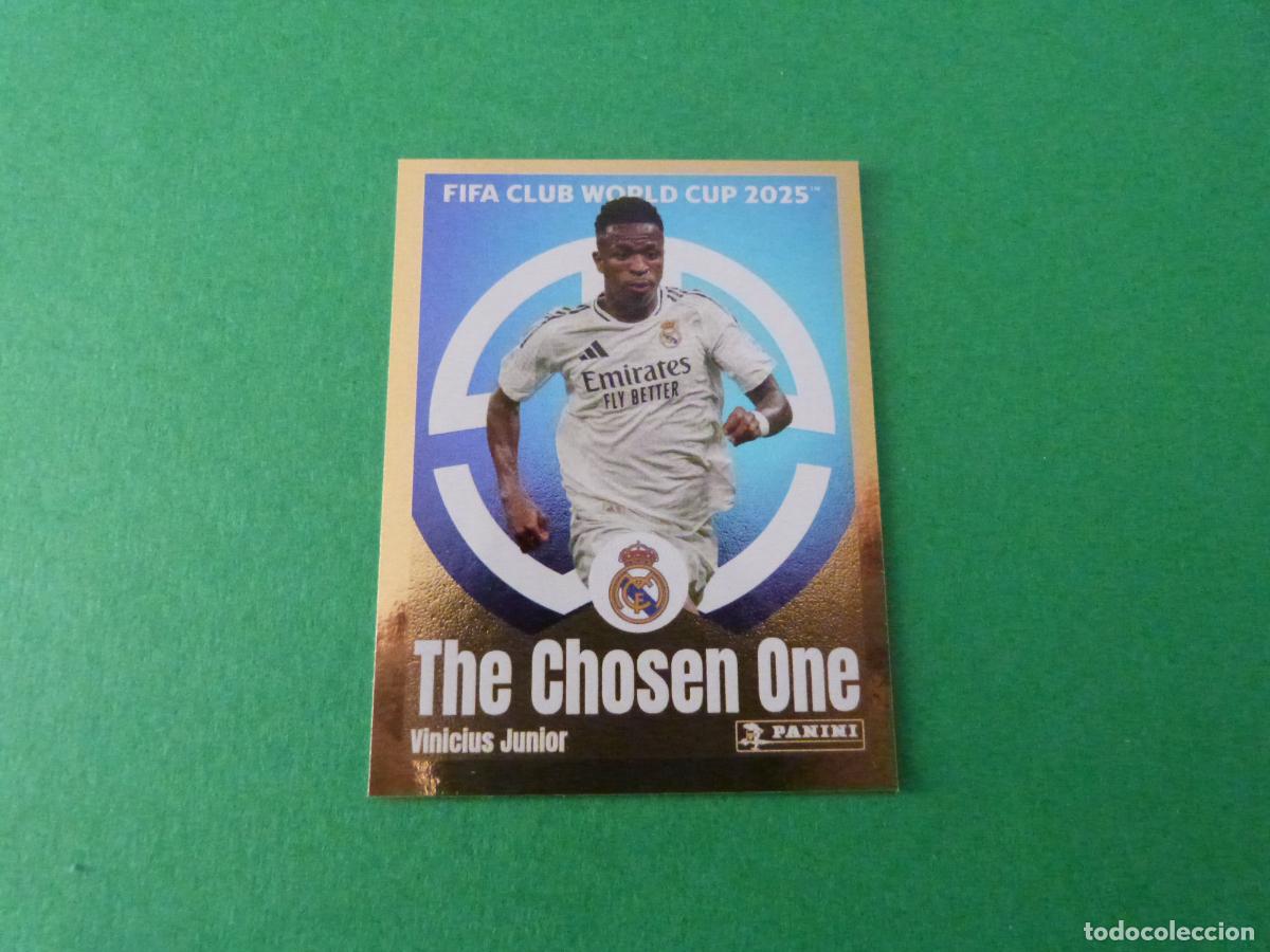 Cromos de F&uacute;tbol: CROMO FUTBOL VINICIUS JUNIOR REAL MADRID C.F. SIN PEGAR N&ordm; 493 CLUB WORLD CUP 2025 PANINI