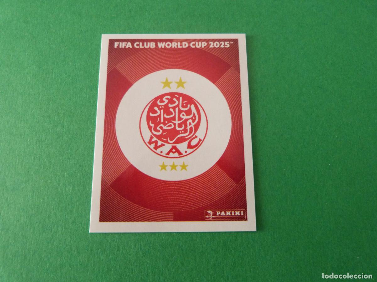 Figurine di Calcio: CROMO FUTBOL ESCUDO WYDAD A.C. SIN PEGAR N&ordm; 425 CLUB WORLD CUP 2025 PANINI