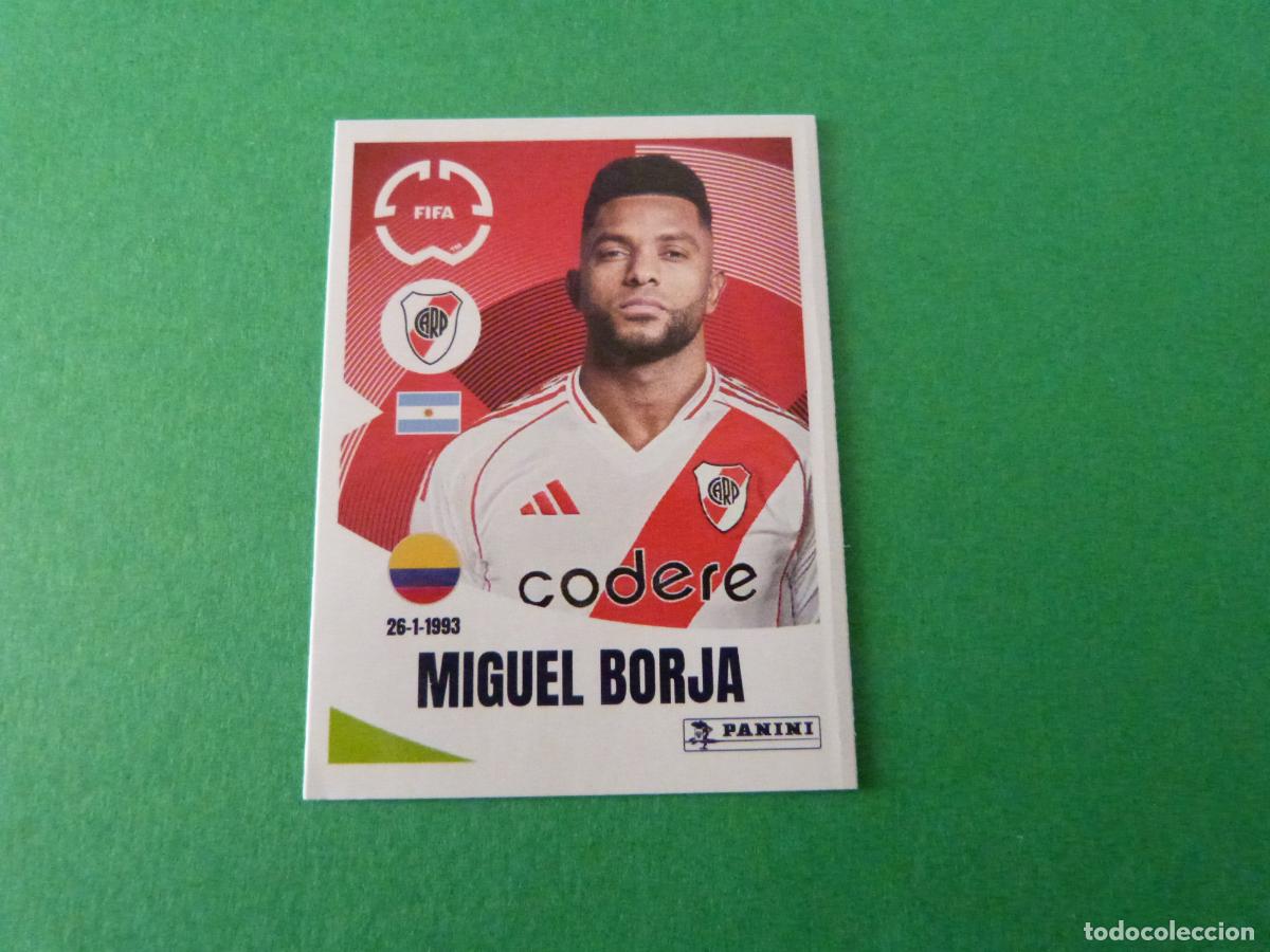Figurine di Calcio: CROMO FUTBOL MIGUEL BORJA RIVER PLATE SIN PEGAR N&ordm; 279 CLUB WORLD CUP 2025 PANINI