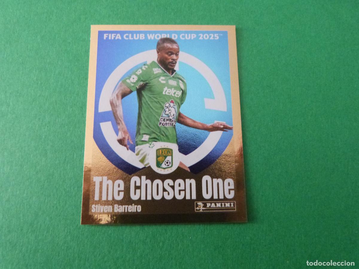 Figurine di Calcio: CROMO FUTBOL STIVEN BARREIRO LEON F.C. SIN PEGAR N&ordm; 259 CLUB WORLD CUP 2025 PANINI