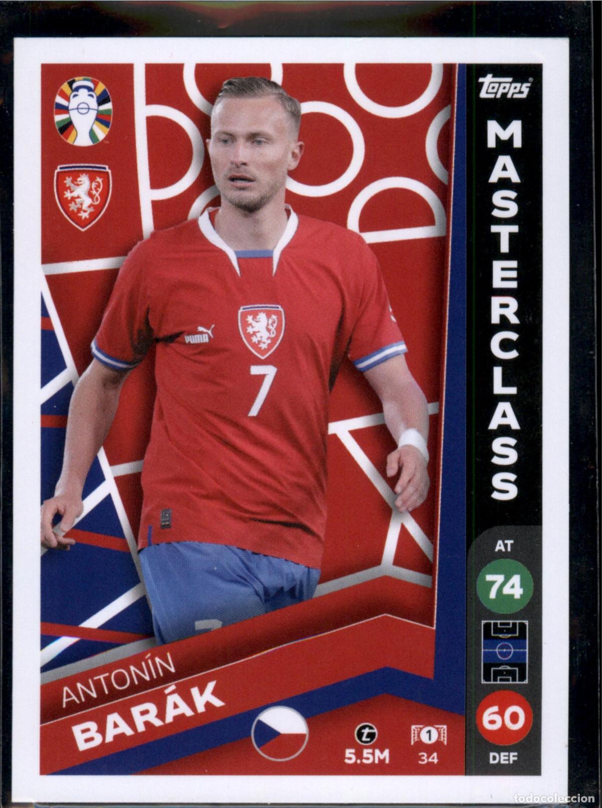 Cromos de F&uacute;tbol: Anton&iacute;n Barak N&ordm; 34 Chequia Euro 2024 LIDL Topps Match Attax Eurocopa 24
