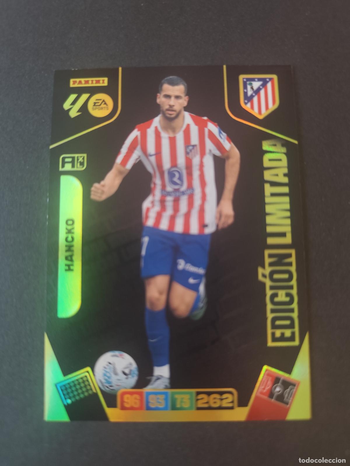 Cromos de F&uacute;tbol: HANCKO ATL&Eacute;TICO MADRID SOBRE PREMIUM ORO EDICI&Oacute;N LIMITADA ADRENALYN 2025 2026 25 26