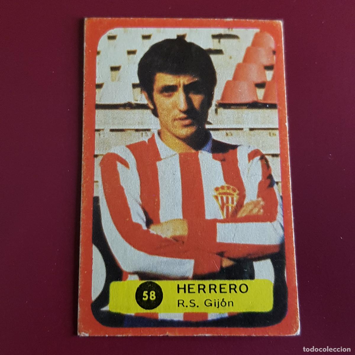 Cromos de Futebol: SOLANO GRAFIMUR - CAMPEONATO DE LIGA 1975 1976 - 75 76 - GIJON - HERRERO 58 - NUNCA PEGADO