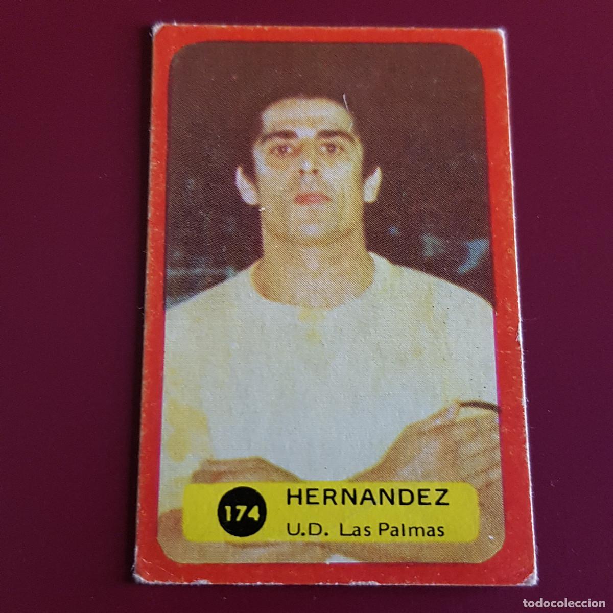 Cromos de F&uacute;tbol: SOLANO GRAFIMUR - CAMPEONATO DE LIGA 1975 1976 - 75 76 - LAS PALMAS - HERNANDEZ 174 - NUNCA PEGADO