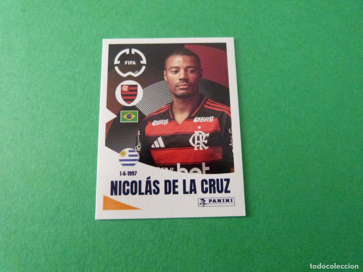Figurine di Calcio: CROMO FUTBOL NICOLAS DE LA CRUZ CR FLAMENGO SIN PEGAR N&ordm; 198 CLUB WORLD CUP 2025 PANINI