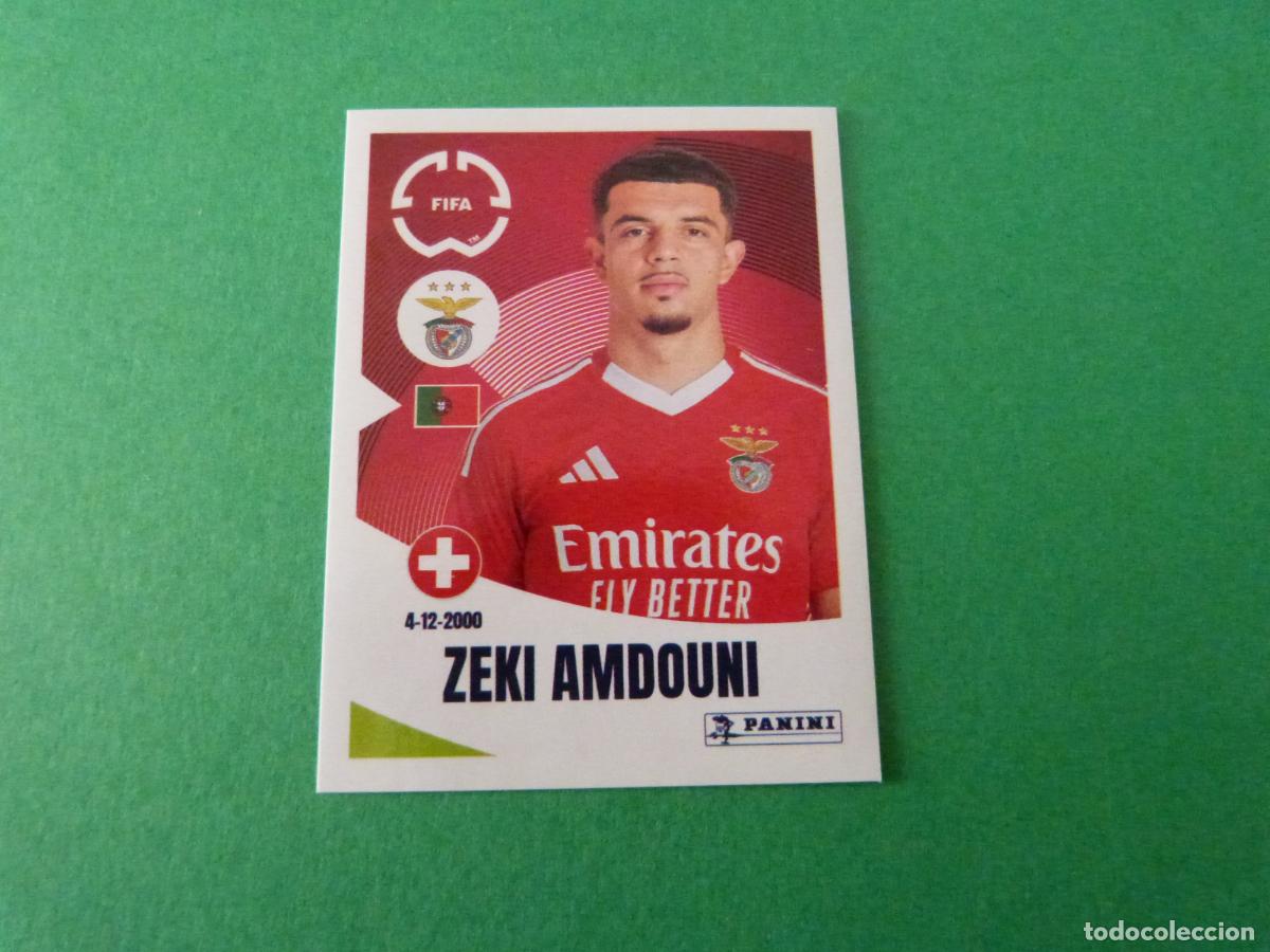 Figurine di Calcio: CROMO FUTBOL ZEKI AMDOUNI SL BENFICA SIN PEGAR N&ordm; 189 CLUB WORLD CUP 2025 PANINI