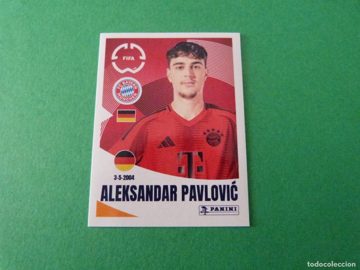 Cromos de F&uacute;tbol: CROMO FUTBOL ALEKSANDAR PAVLOVIC BAYERN DE MUNICH SIN PEGAR N&ordm; 127 CLUB WORLD CUP 2025 PANINI