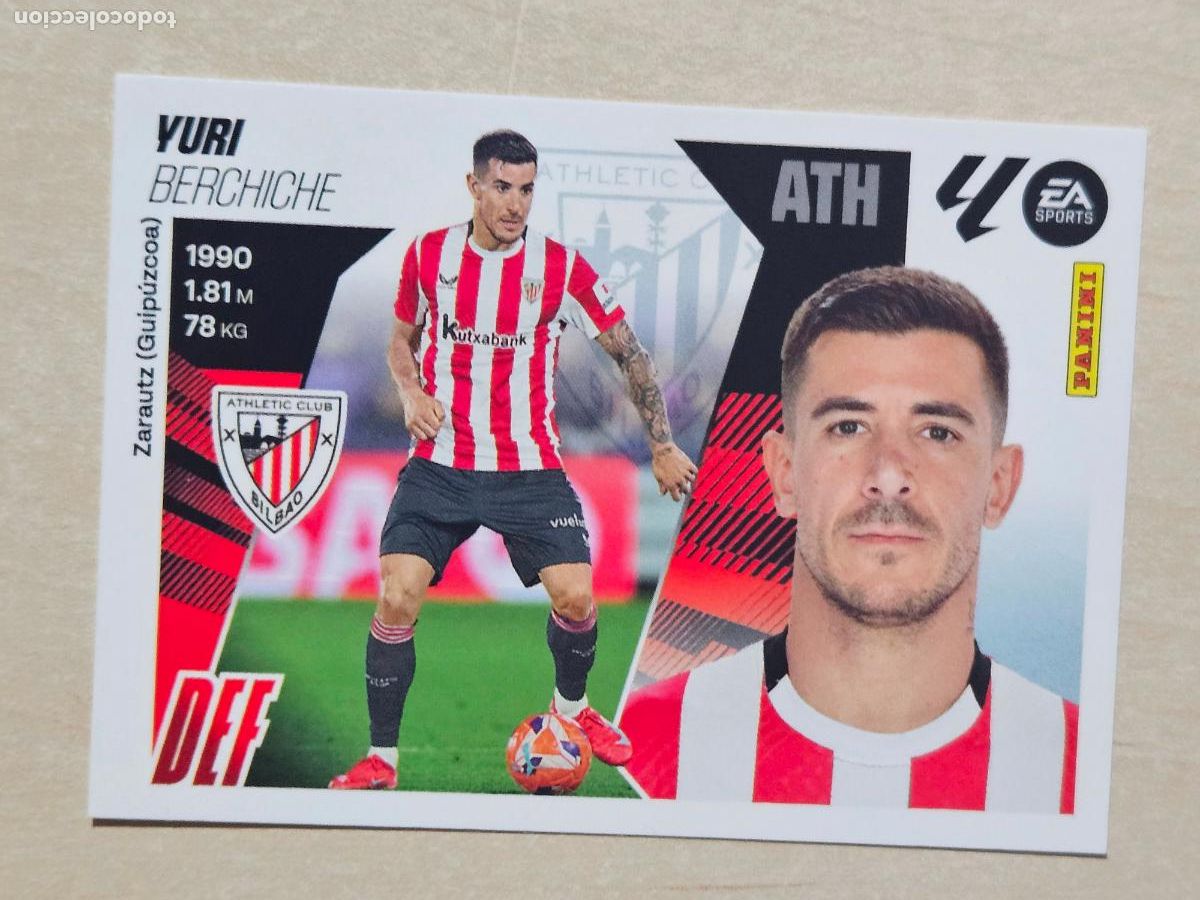 Cromos de F&uacute;tbol: CROMO N&ordm; 9A YURI - ATHLETIC DE BILBAO - EDICIONES ESTE 2025-26 - 25/26 (NUEVO)