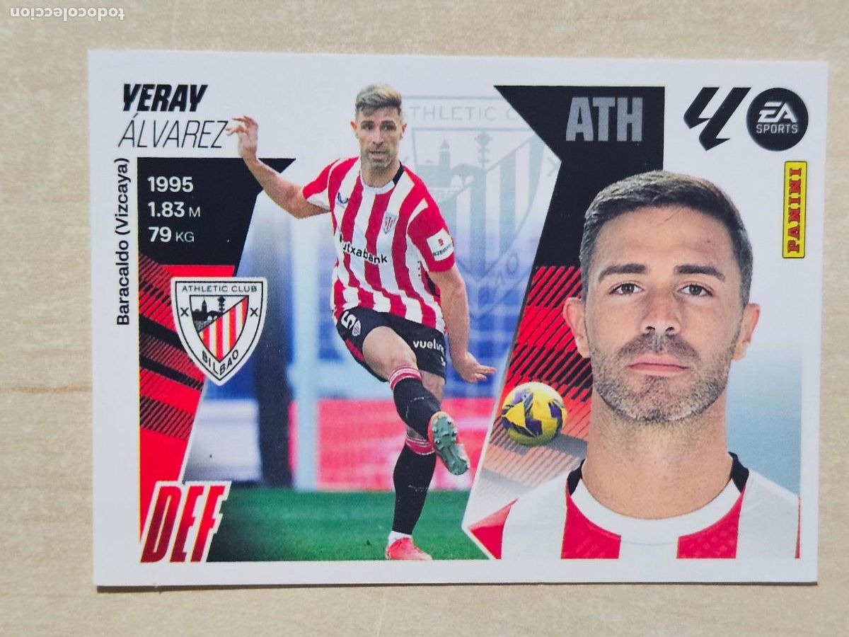 Cromos de F&uacute;tbol: CROMO N&ordm; 8 YERAY - ATHLETIC DE BILBAO - EDICIONES ESTE 2025-26 - 25/26 (NUEVO)