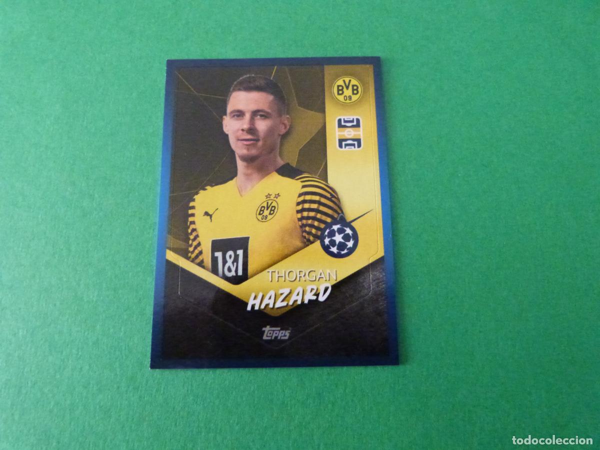 Football Stickers: CROMO FUTBOL HAZARD BORUSSIA DORTMUND SIN PEGAR N&ordm; 243 CHAMPIONS LEAGUE 2021-2022/21-22 TOPPS