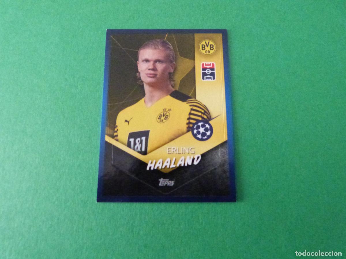 Cartes &agrave; collectionner de Football: CROMO FUTBOL HAALAND BORUSSIA DORTMUND SIN PEGAR N&ordm; 246 CHAMPIONS LEAGUE 2021-2022/21-22 TOPPS