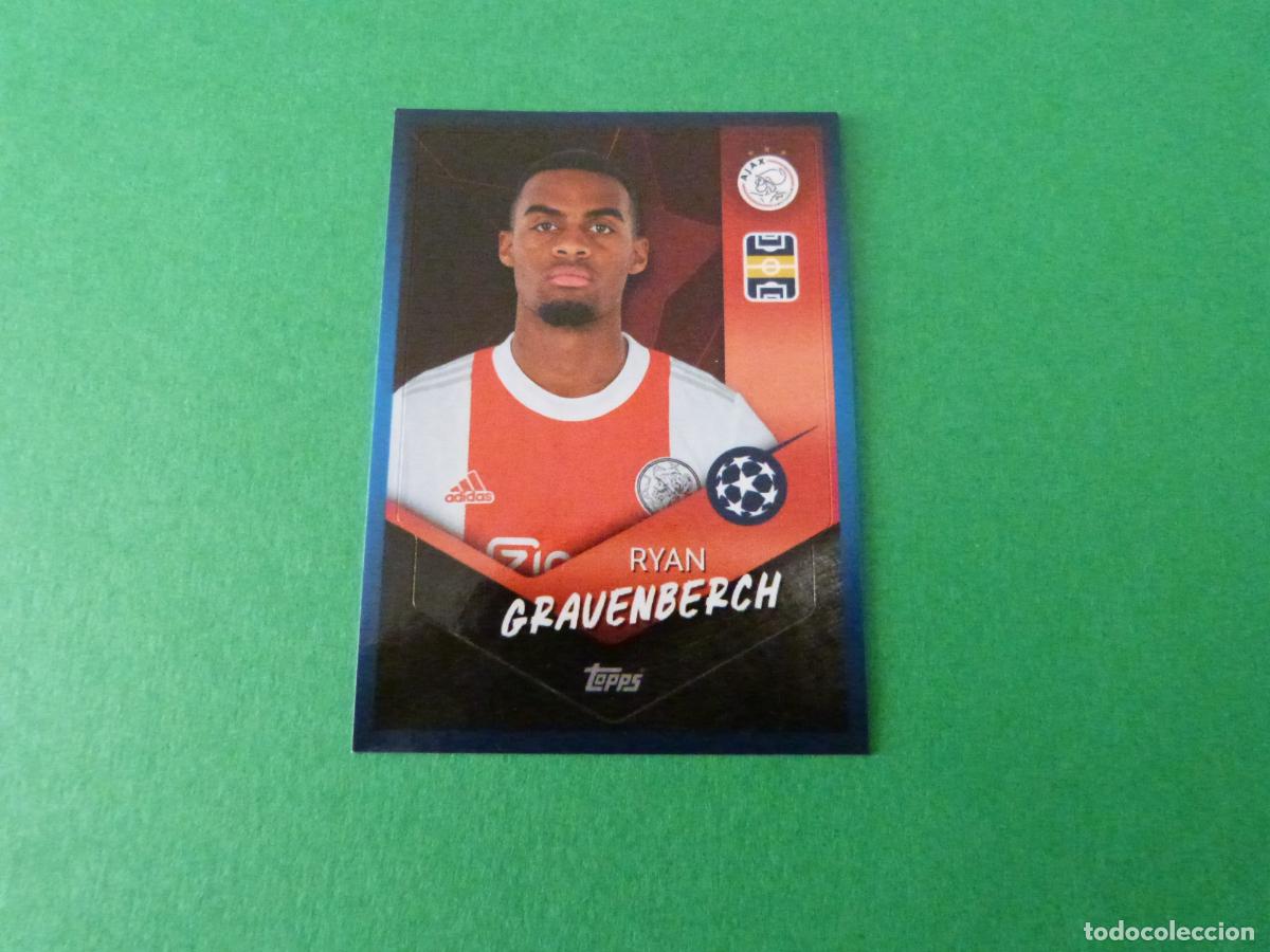 Cartes &agrave; collectionner de Football: CROMO FUTBOL GRAVENBERCH AJAX AMSTERDAM SIN PEGAR N&ordm; 257 CHAMPIONS LEAGUE 2021-2022/21-22 TOPPS