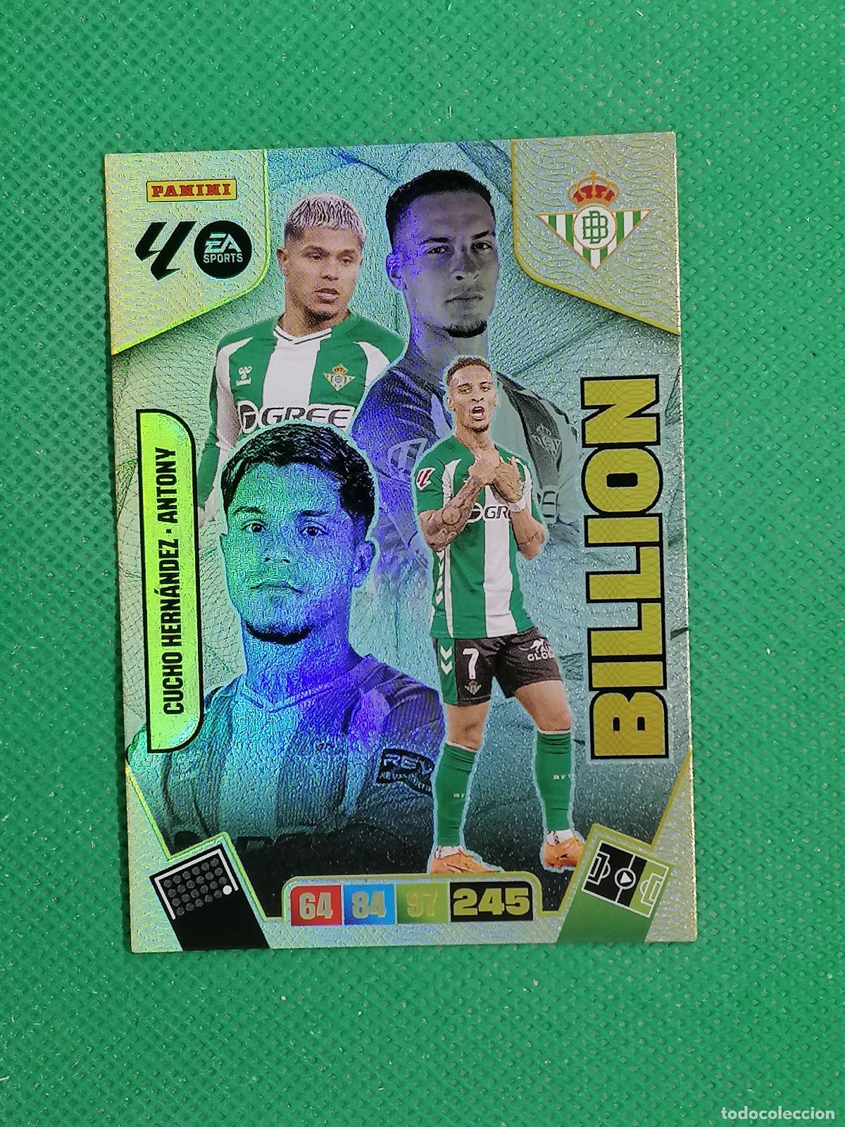 Cartes &agrave; collectionner de Football: CUCHO HERNANDEZ ANTONY BETIS BILLION ⚽ PANINI LIGA ADRENALYN XL 2025 2026 25 26 ⚽