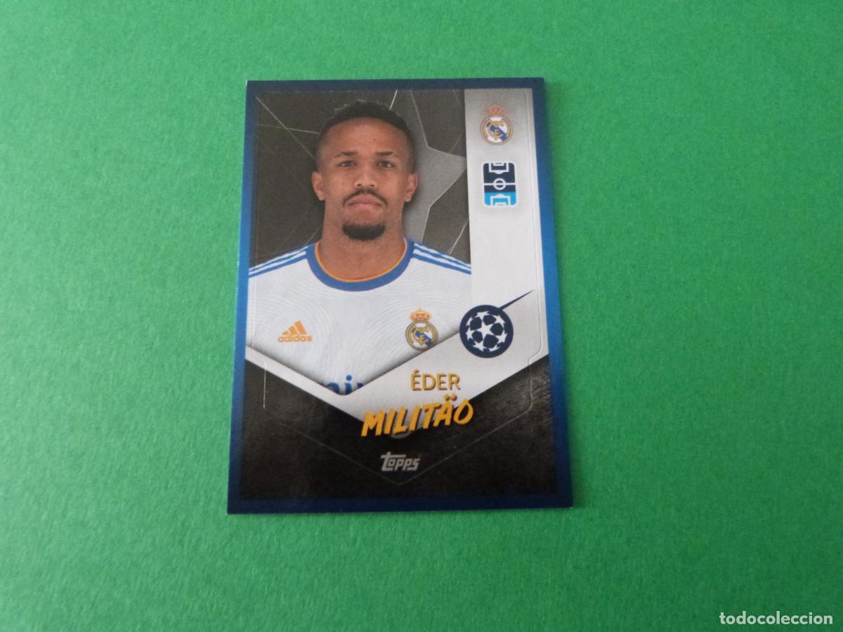 Fu&szlig;ball-Sticker: CROMO FUTBOL MILITAO REAL MADRID C.F. SIN PEGAR N&ordm; 306 CHAMPIONS LEAGUE 2021-2022/21-22 TOPPS