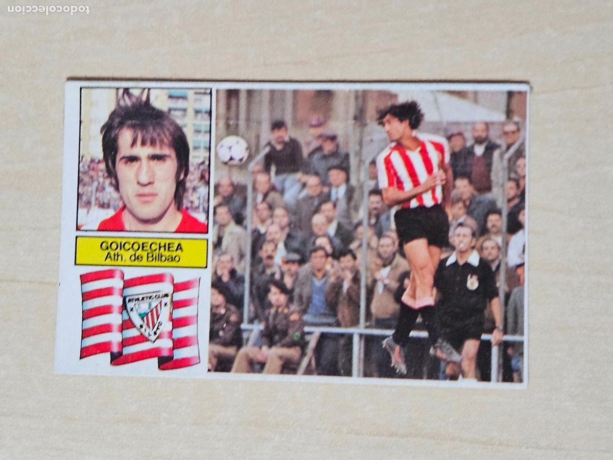 Fu&szlig;ball-Sticker: EDICIONES ESTE 82 83 - GOICOECHEA - CROMO RECUPERADO - ATHLETIC DE BILBAO