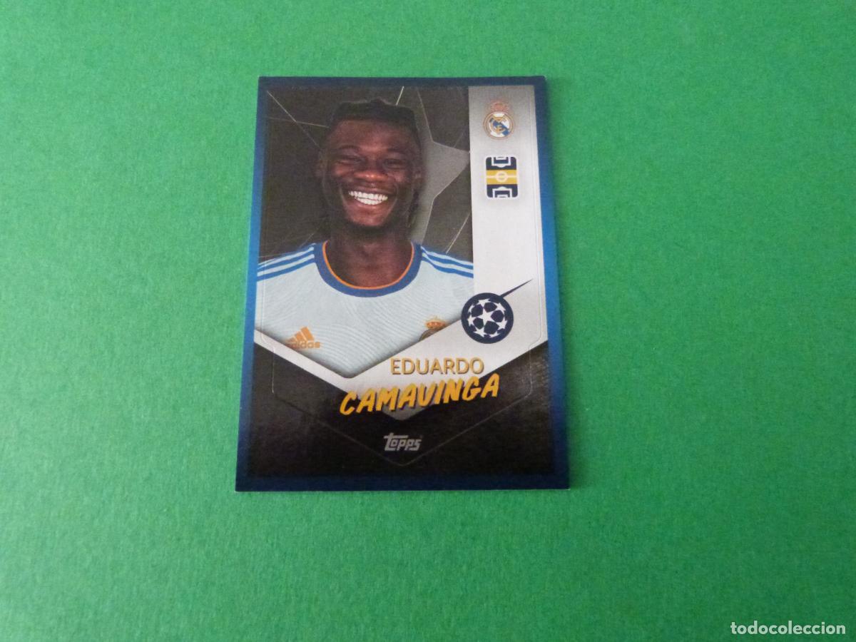 Fu&szlig;ball-Sticker: CROMO FUTBOL CAMAVINGA REAL MADRID C.F. SIN PEGAR N&ordm; 315 CHAMPIONS LEAGUE 2021-2022/21-22 TOPPS