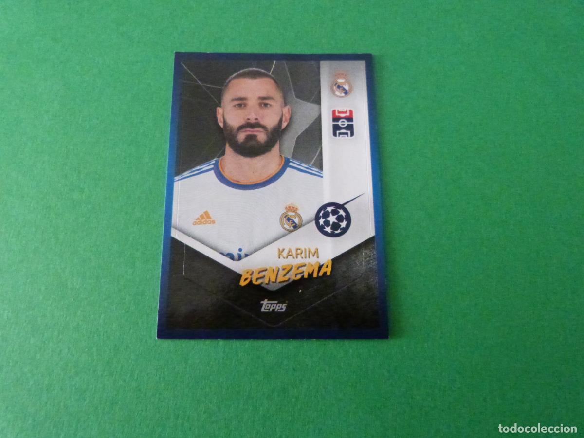 Fu&szlig;ball-Sticker: CROMO FUTBOL BENZEMA REAL MADRID C.F. SIN PEGAR N&ordm; 317 CHAMPIONS LEAGUE 2021-2022/21-22 TOPPS