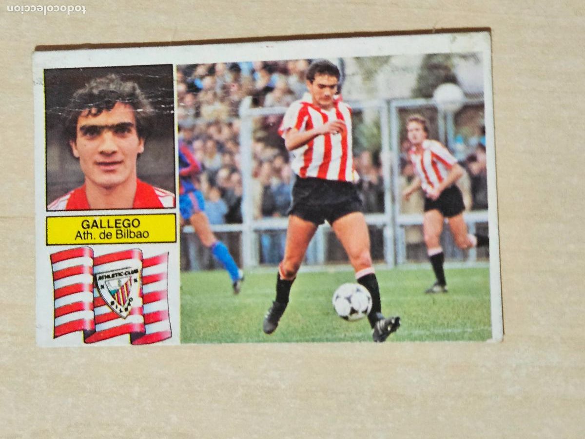 Fu&szlig;ball-Sticker: EDICIONES ESTE 82 83 - GALLEGO - CROMO RECUPERADO - ATHLETIC DE BILBAO