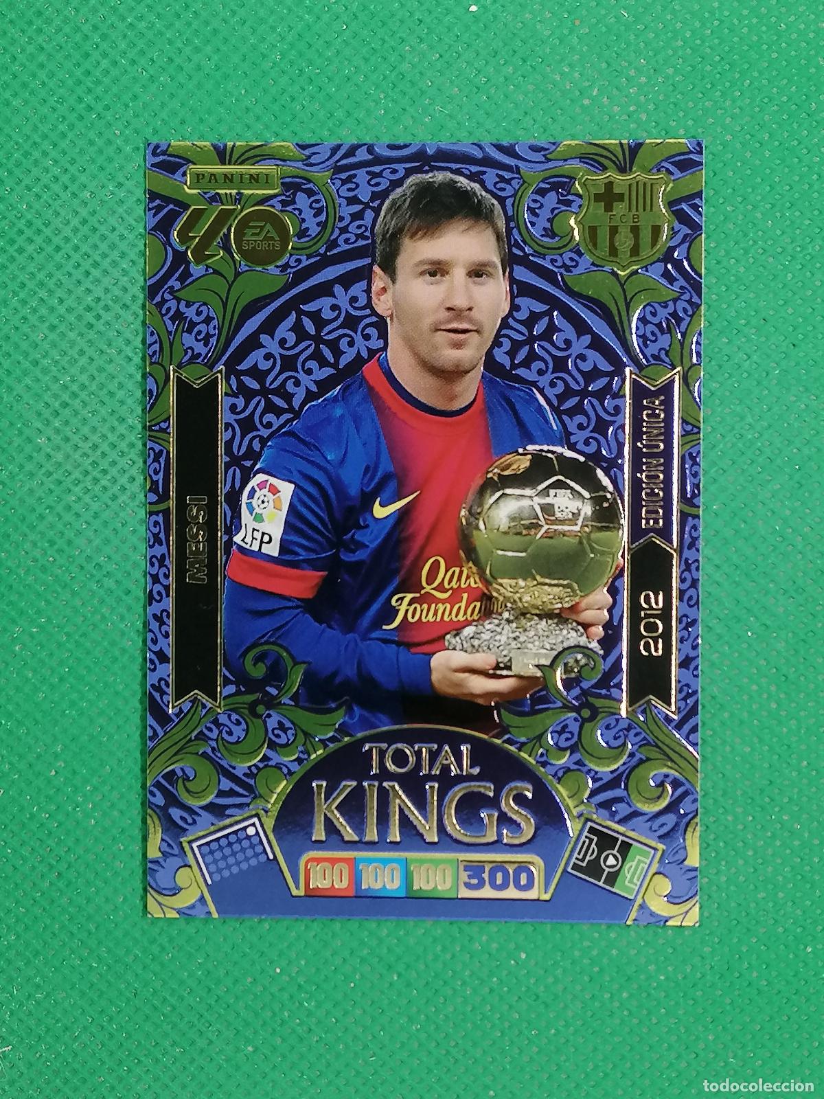 Cromos de F&uacute;tbol: 2012 MESSI BARCELONA BALON DE ORO TOTAL KINGS ⚽ PANINI LIGA ADRENALYN XL 2025 2026 25 26 ⚽