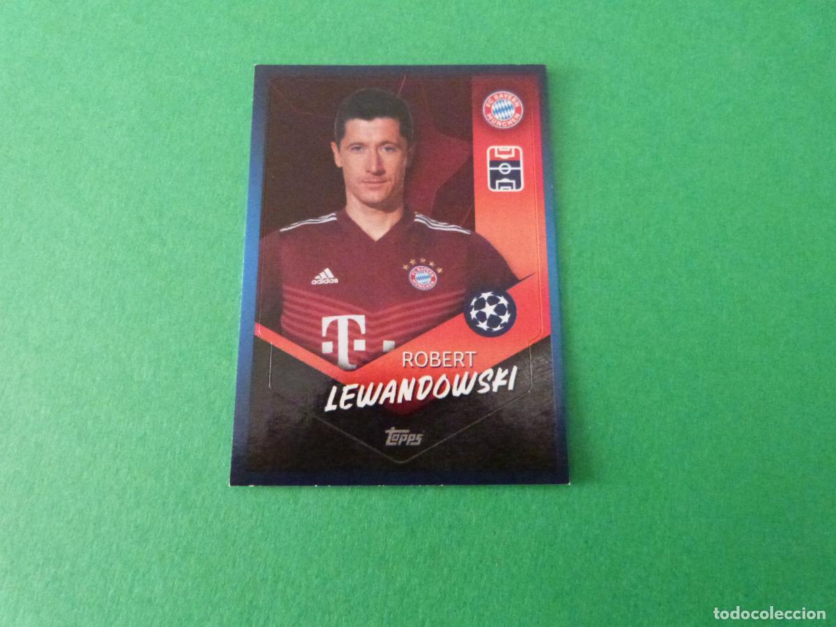 Cromos de F&uacute;tbol: CROMO FUTBOL LEWANDOWSKI BAYERN DE MUNICH SIN PEGAR N&ordm; 372 CHAMPIONS LEAGUE 2021-2022/21-22 TOPPS