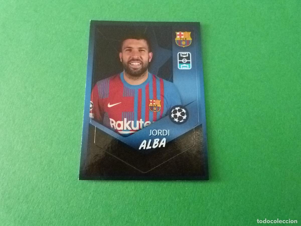 Fu&szlig;ball-Sticker: CROMO FUTBOL JORDI ALBA F.C. BARCELONA SIN PEGAR N&ordm; 381 CHAMPIONS LEAGUE 2021-2022/21-22 TOPPS