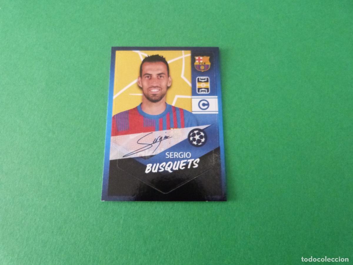 Fu&szlig;ball-Sticker: CROMO FUTBOL SERGIO BUSQUETS F.C. BARCELONA SIN PEGAR N&ordm; 383 CHAMPIONS LEAGUE 2021-2022/21-22 TOPPS