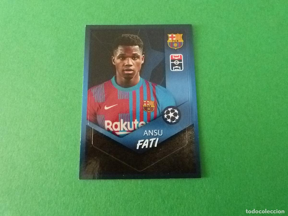 Figurine di Calcio: CROMO FUTBOL ANSU FATI F.C. BARCELONA SIN PEGAR N&ordm; 387 CHAMPIONS LEAGUE 2021-2022/21-22 TOPPS