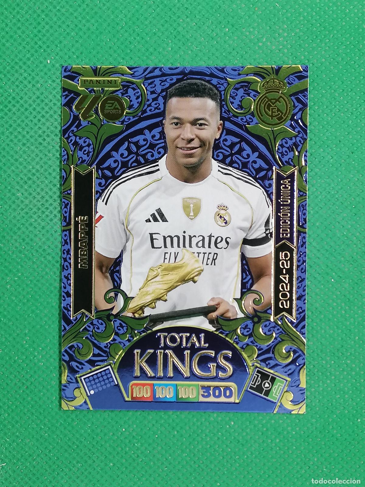 Cartes &agrave; collectionner de Football: 2024 - 25 MBAPPE REAL MADRID BOTA DE ORO TOTAL KINGS ⚽ PANINI ADRENALYN 2025 2026 25 26 ⚽