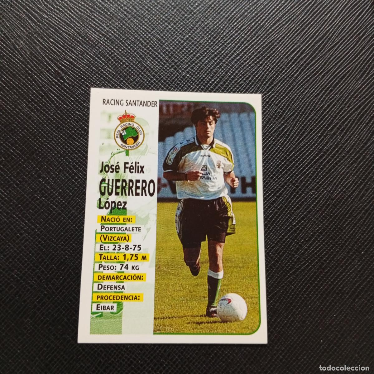 Cromos de F&uacute;tbol: 282 GUERRERO RACING PANINI 1998 1999 CROMO FUTBOL LIGA 98 99 - SIN PEGAR - A146 PG217