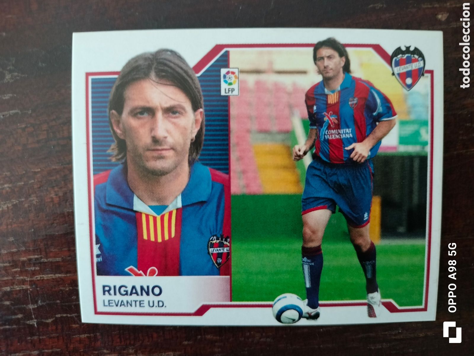 Cromos de F&uacute;tbol: Cromo fichaje 46 Rigano Levante Ediciones Este liga temporada 07 08 2007 2008
