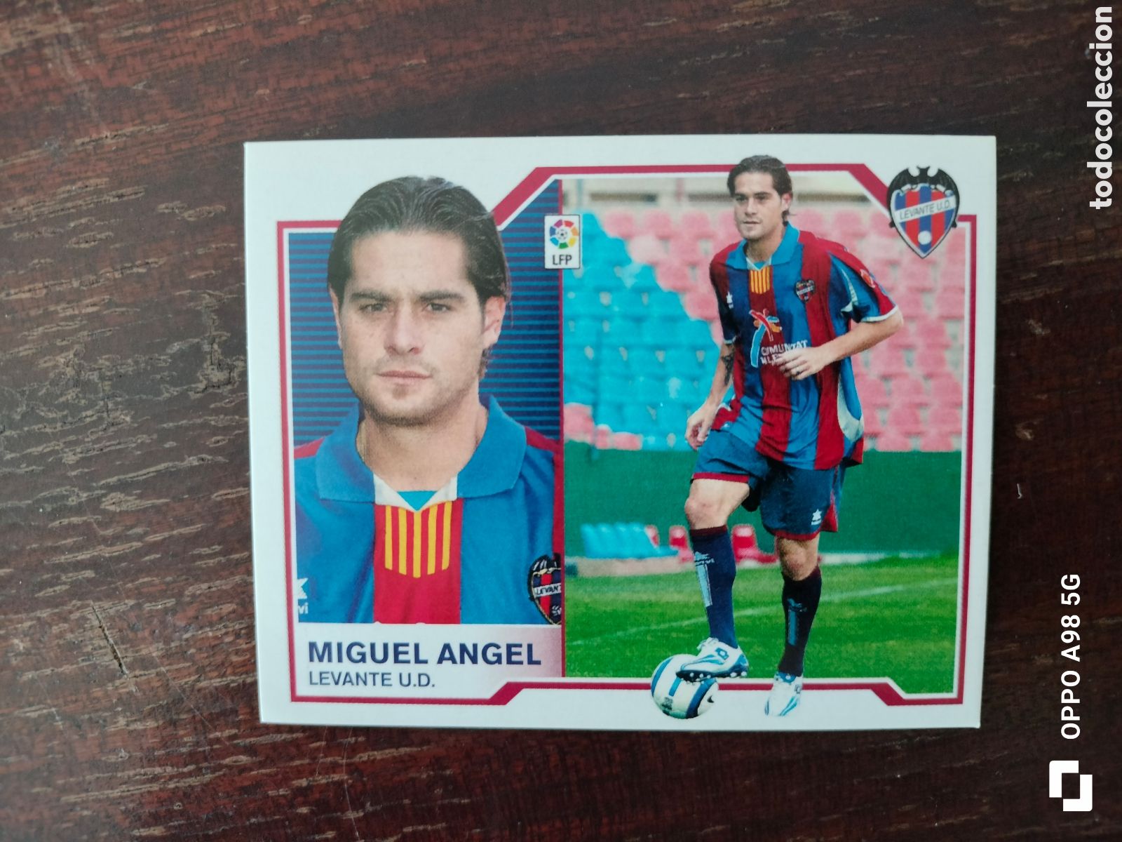 Cromos de F&uacute;tbol: Cromo fichaje 56 Miguel &Aacute;ngel Levante Ediciones Este liga temporada 07 08 2007 2008