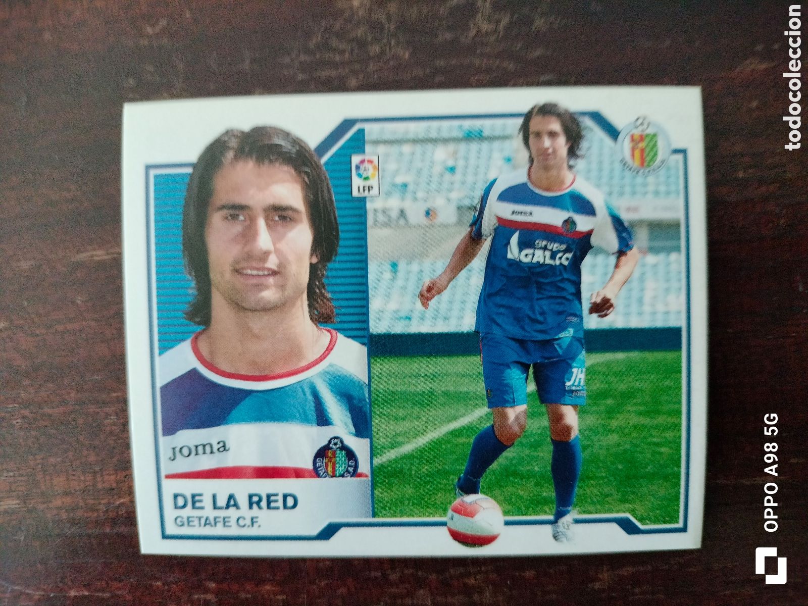 Figurine di Calcio: Cromo De la Red fichaje 60 Getafe Ediciones Este liga temporada 07 08 2007 2008