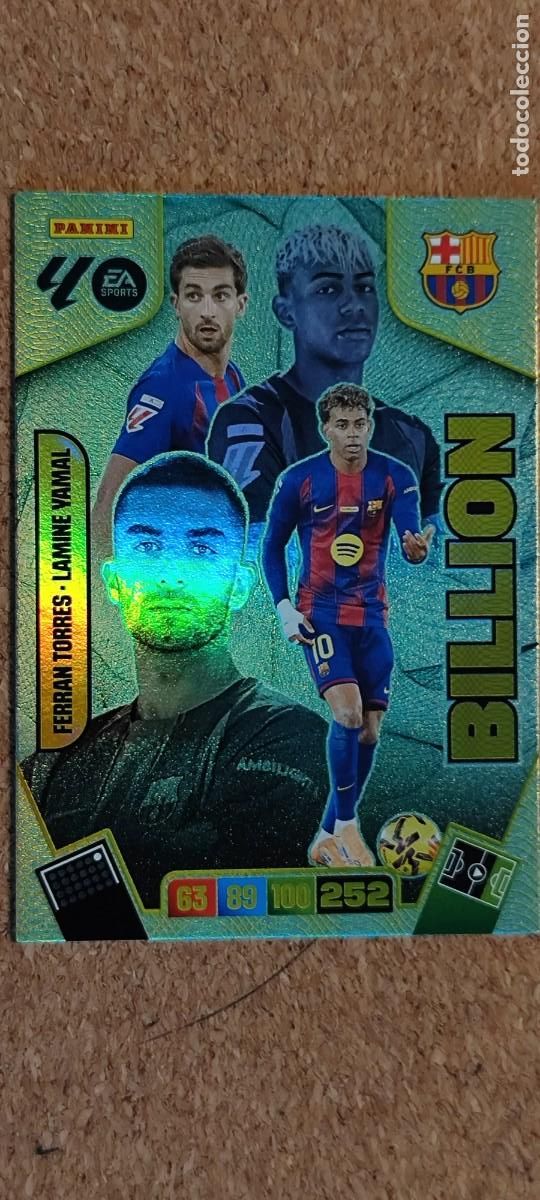 Figurine di Calcio: ADRENALYN XL LA LIGA 25/26 CARD BILLION FERRAN TORRES/LAMINE YAMAL # PANINI