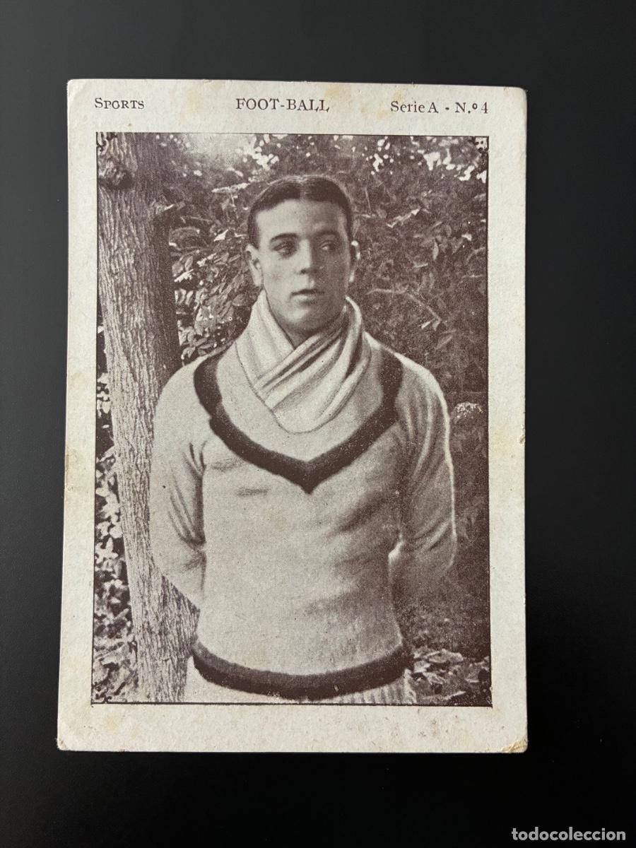 Cromos de F&uacute;tbol: RICARDO ZAMORA - SPORTS FOOT-BALL N.4 ( CHOCOLATES E.JUNCOSA)