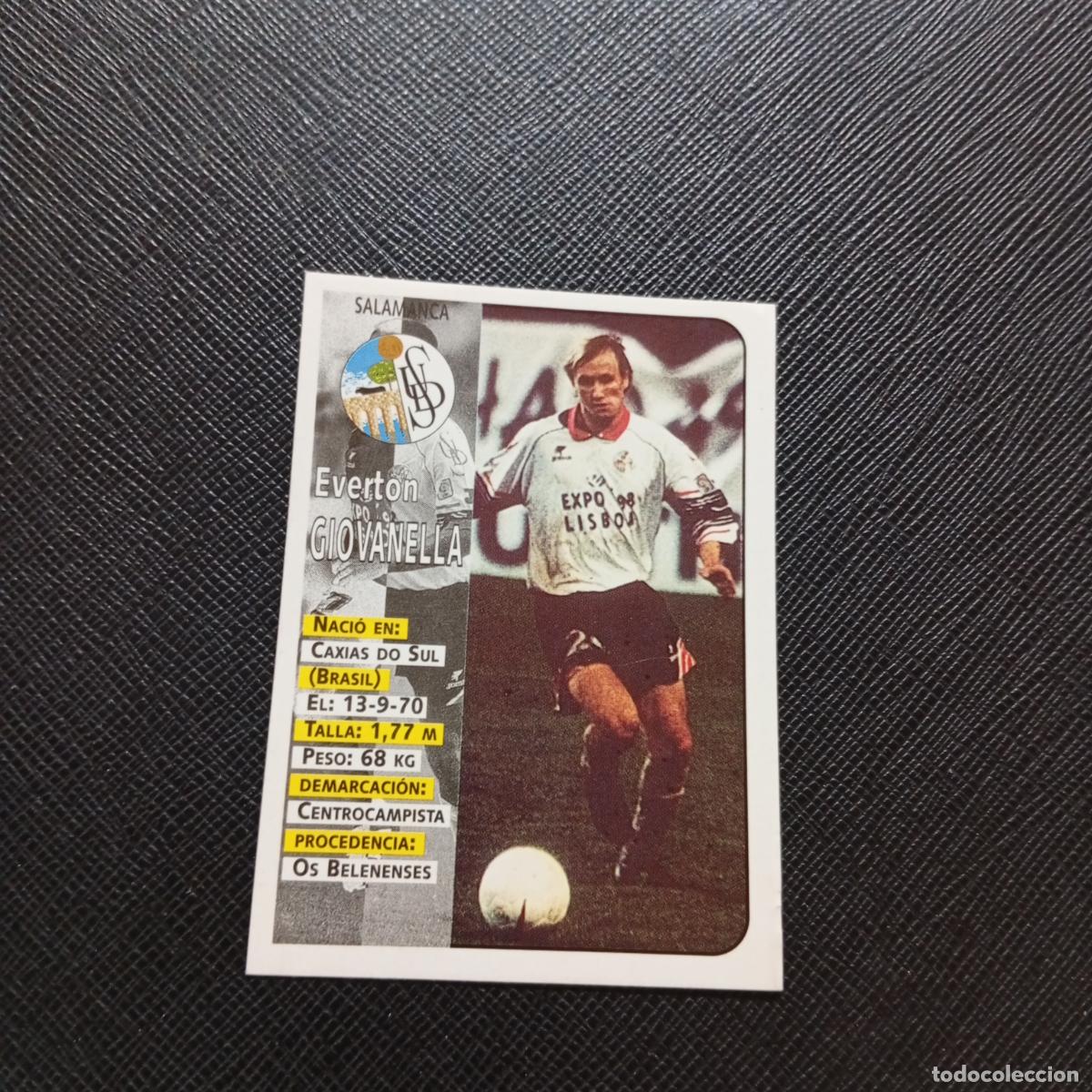Fu&szlig;ball-Sticker: 268 GIOVANELLA SALAMANCA PANINI 1998 1999 CROMO FUTBOL LIGA 98 99 - SIN PEGAR - A146 PG298
