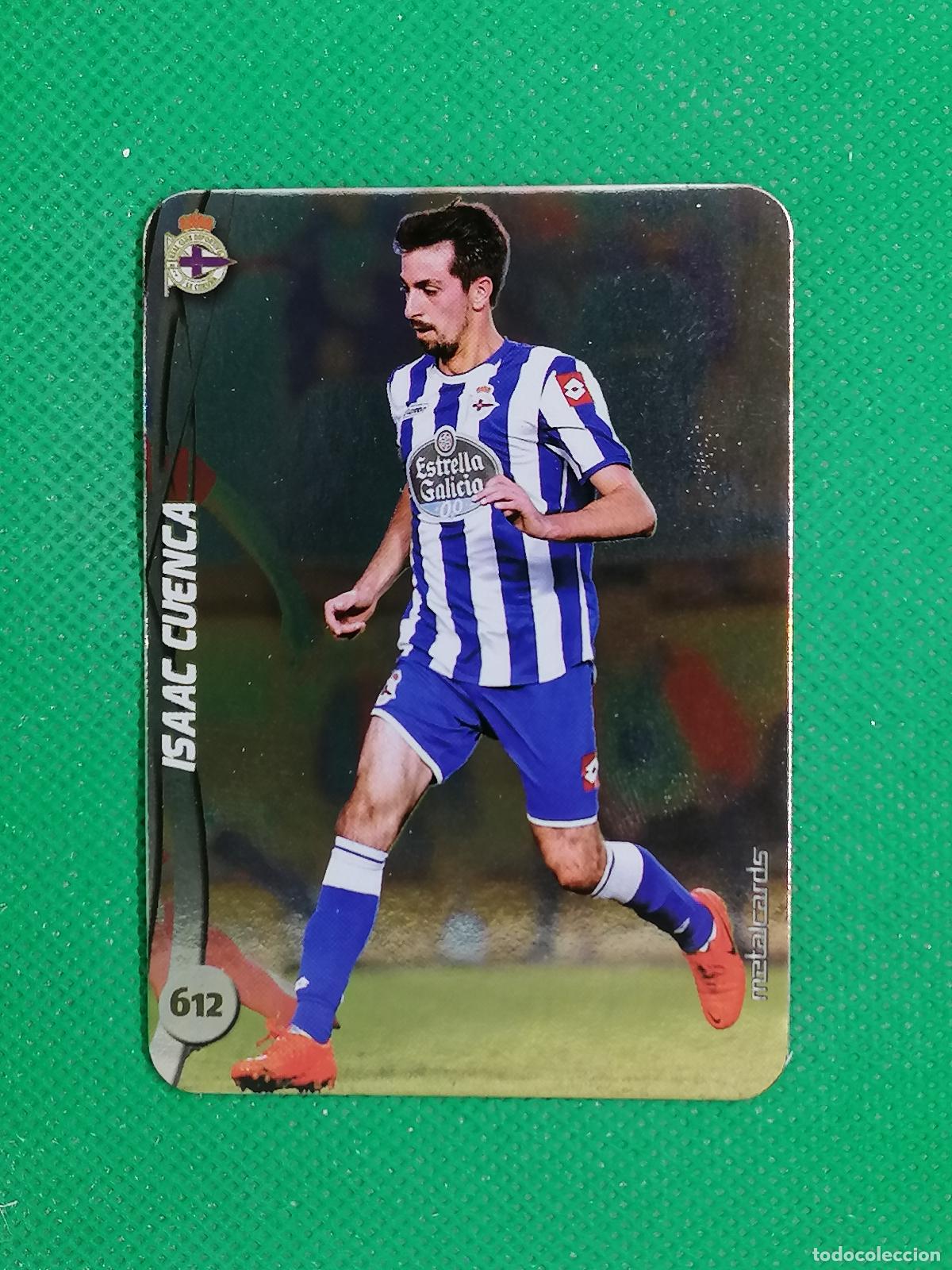 Cromos de F&uacute;tbol: 612 ISAAC CUENCA DEPORTIVO LISO METALCARDS ⚽ MUNDICROMO FICHAS DE LA LIGA 14 15 2024 2015 ⚽