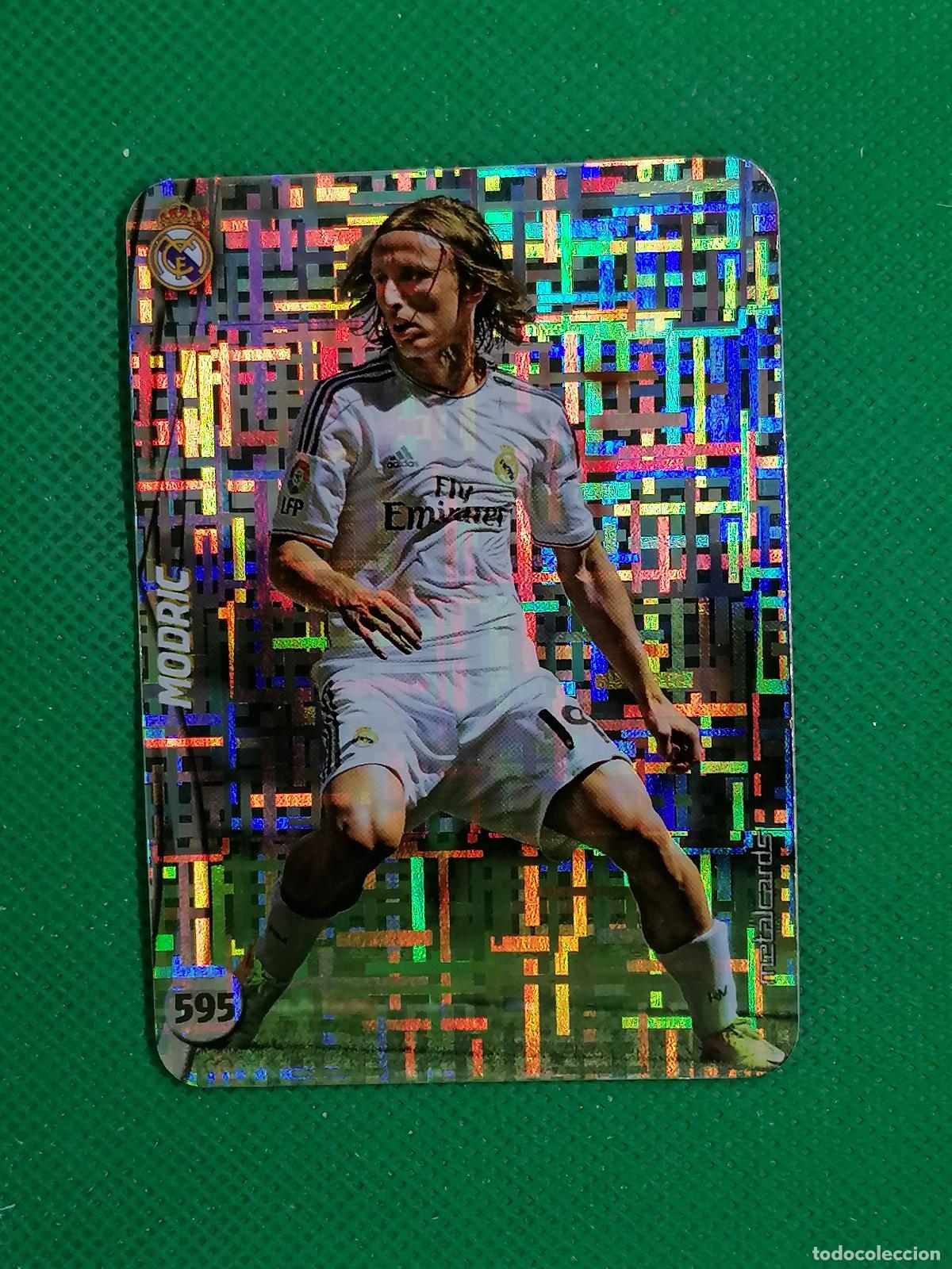 Cromos de F&uacute;tbol: 595 MODRIC REAL MADRID TETRIS METALCARDS ⚽ MUNDICROMO FICHAS DE LA LIGA 14 15 2024 2015 ⚽