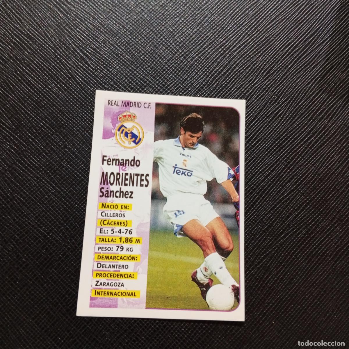Cromos de F&uacute;tbol: 82 MORIENTES REAL MADRID PANINI 1998 1999 CROMO FUTBOL LIGA 98 99 - SIN PEGAR - A146 PG361