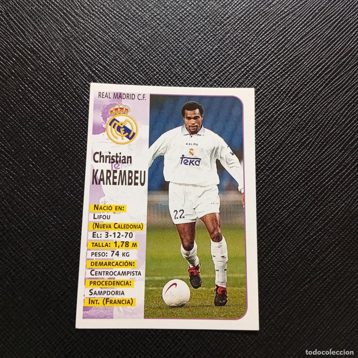 Cromos de F&uacute;tbol: 75 KAREMBEU REAL MADRID PANINI 1998 1999 CROMO FUTBOL LIGA 98 99 - SIN PEGAR - A146 PG388