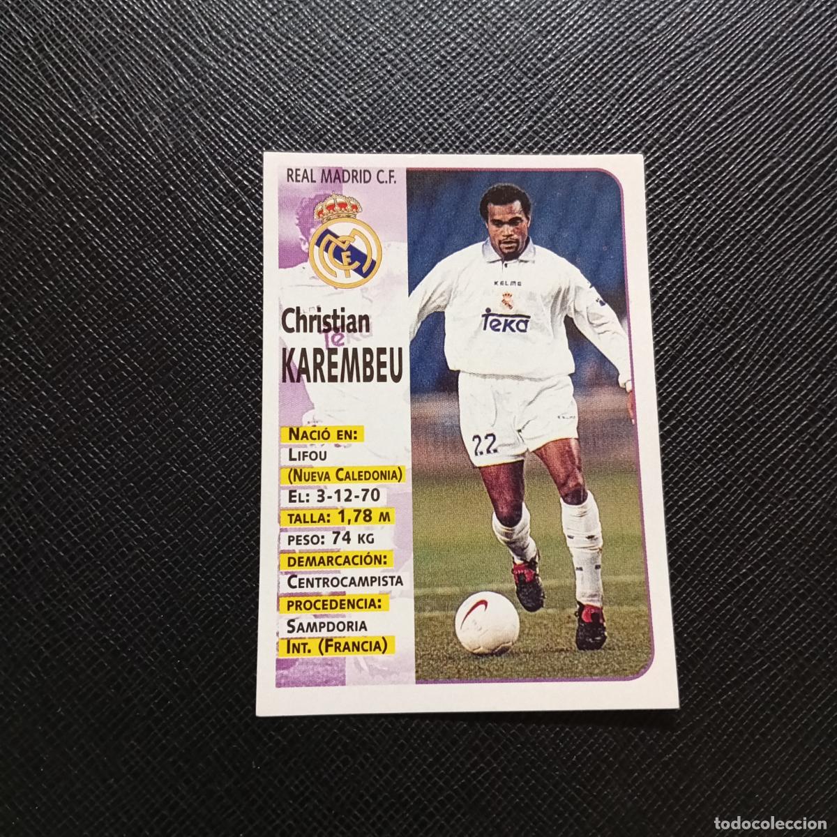Cromos de F&uacute;tbol: 75 KAREMBEU REAL MADRID PANINI 1998 1999 CROMO FUTBOL LIGA 98 99 - SIN PEGAR - A146 PG388 B