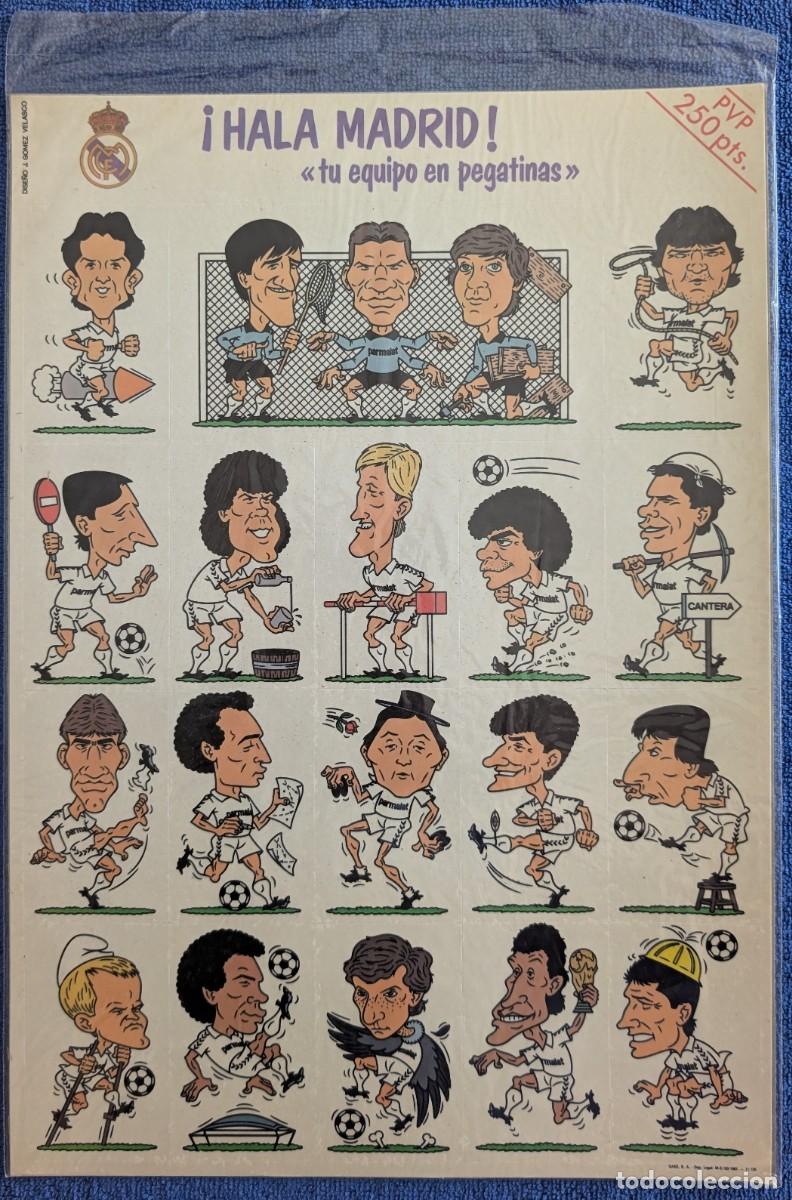 Cromos de Futebol: &iexcl;Hal&aacute; Madrid! - Tu equipo en pegatinas - Producto oficial Real Madrid (1988) &iexcl;Precintado!