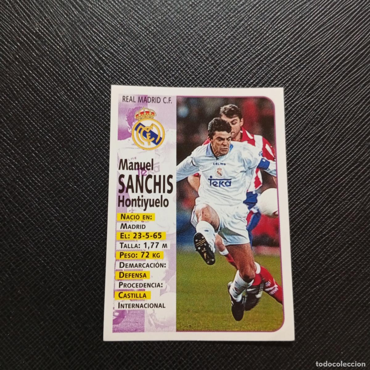 Figurine di Calcio: 70 SANCHIS REAL MADRID PANINI 1998 1999 CROMO FUTBOL LIGA 98 99 - SIN PEGAR - A146 PG415 B