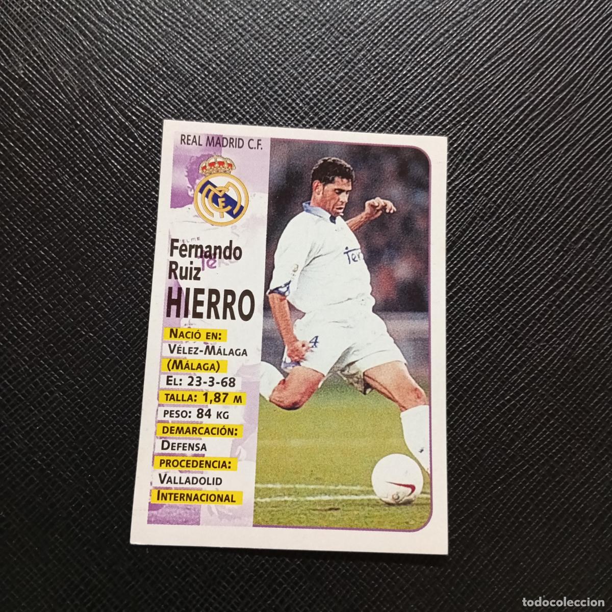 Cromos de Futebol: 69 HIERRO REAL MADRID PANINI 1998 1999 CROMO FUTBOL LIGA 98 99 - SIN PEGAR - A146 PG451