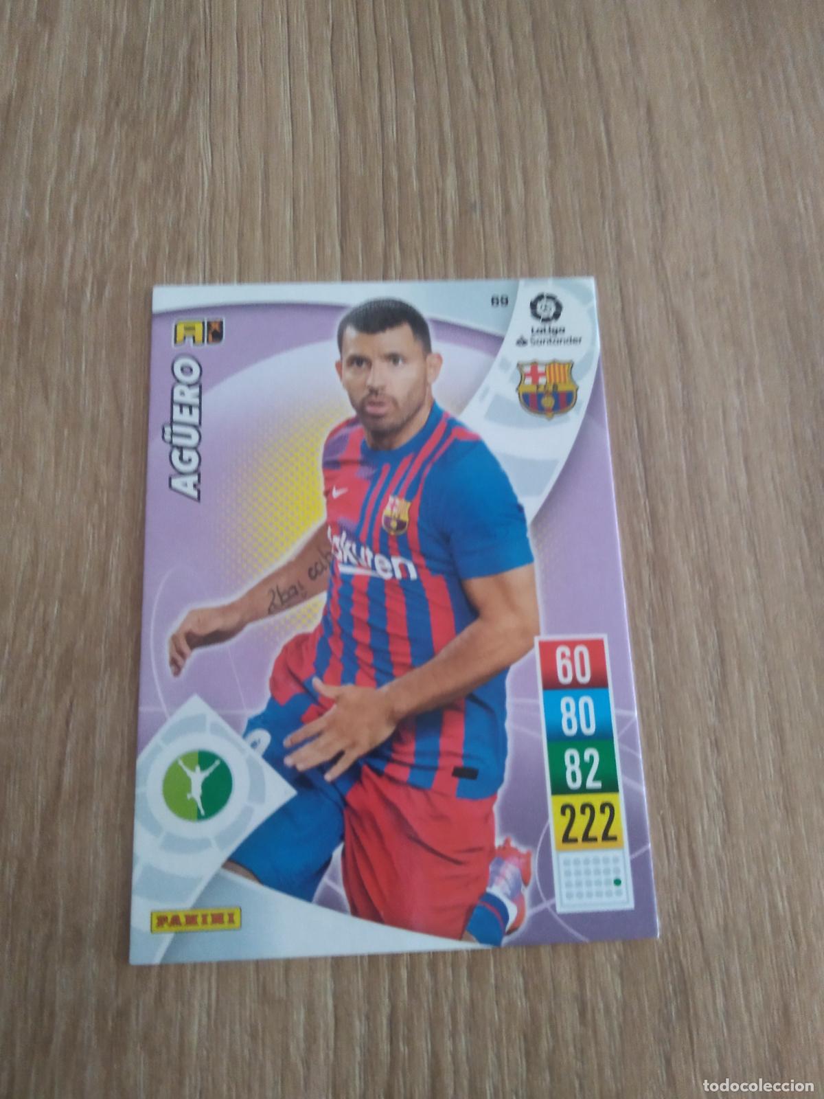 Cromos de F&uacute;tbol: 69 AG&Uuml;ERO BARCELONA BAR&Ccedil;A CROMO FUTBOL PANINI LIGA 21-22 ADRENALYN 2021-2022