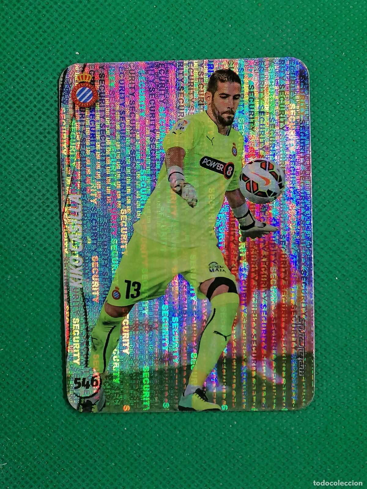 Cromos de Futebol: 546 KIKO CASILLA ESPANYOL SECURITY METALCARDS ⚽ MUNDICROMO FICHAS DE LA LIGA 14 15 2024 2015 ⚽