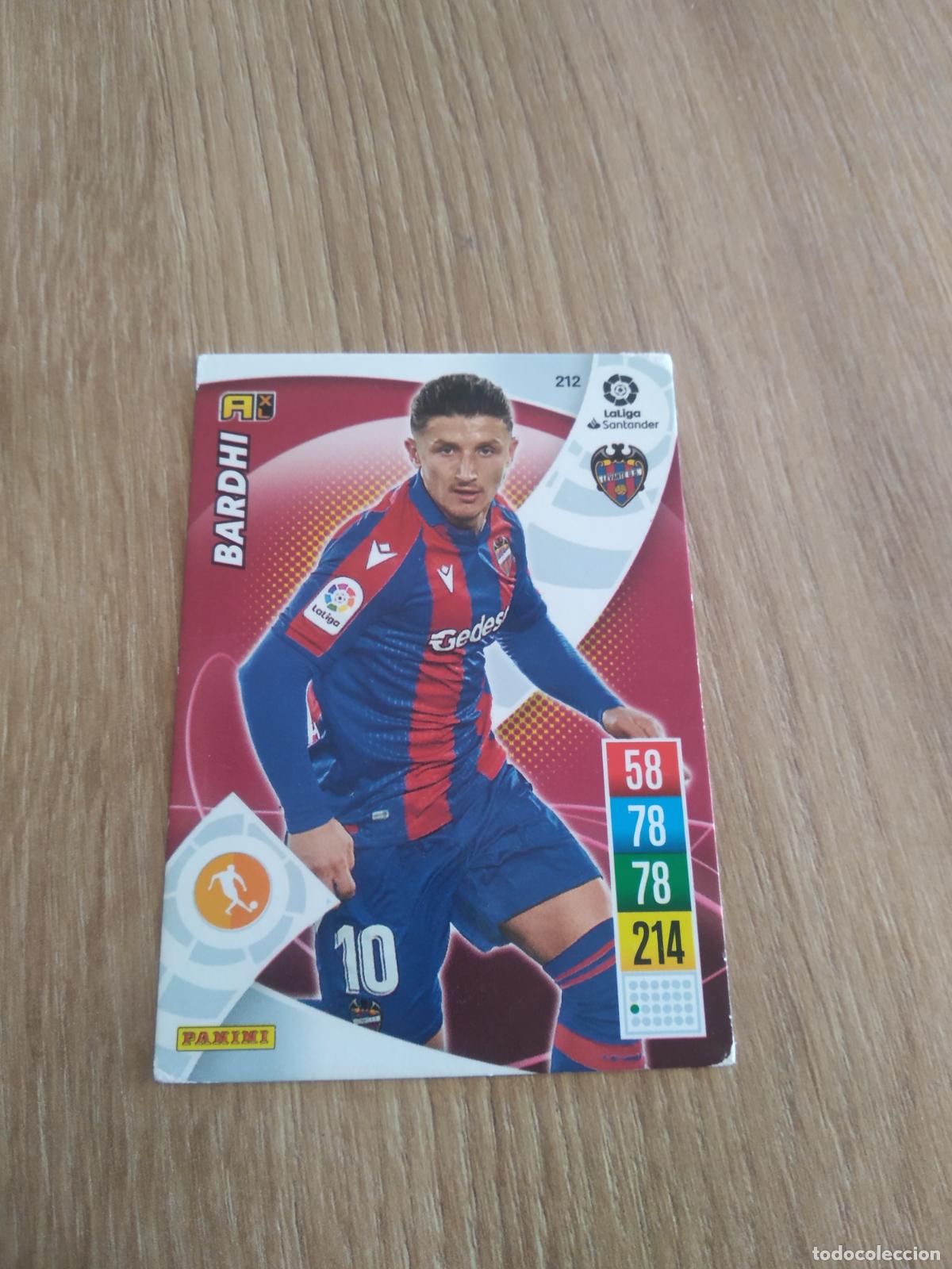 Cromos de F&uacute;tbol: 212 BARDHI LEVANTE CROMO FUTBOL PANINI LIGA 21-22 ADRENALYN 2021-2022