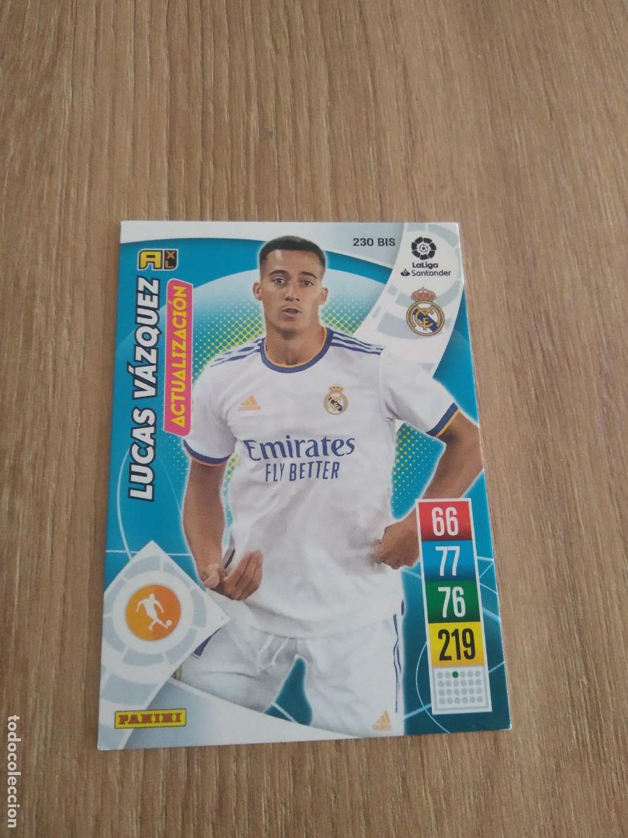 Cromos de Futebol: 230 BIS LUCAS VAZQUEZ REAL MADRID CROMO FUTBOL PANINI LIGA 21-22 ADRENALYN 2021-2022