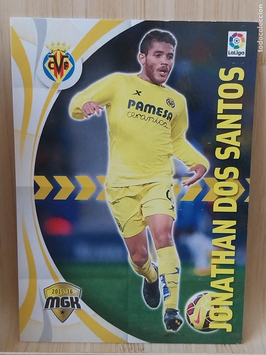 Cromos de Futebol: JONATHAN DOS SANTOS VILLARREAL MGK MEGA KRACKS 2015 15 16 CROMO 530 PANINI ORIGINAL