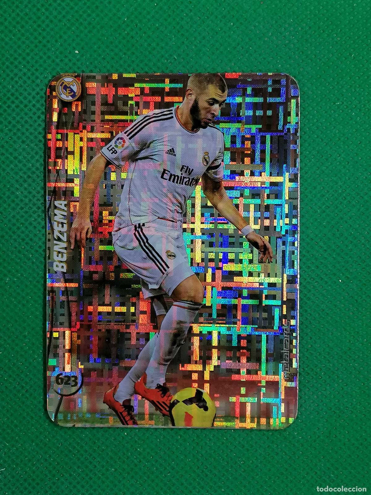 Cromos de Futebol: 623 BENZEMA REAL MADRID TETRIS DESPLAZADO ⚽ MUNDICROMO FICHAS DE LA LIGA 14 15 2024 2015 ⚽